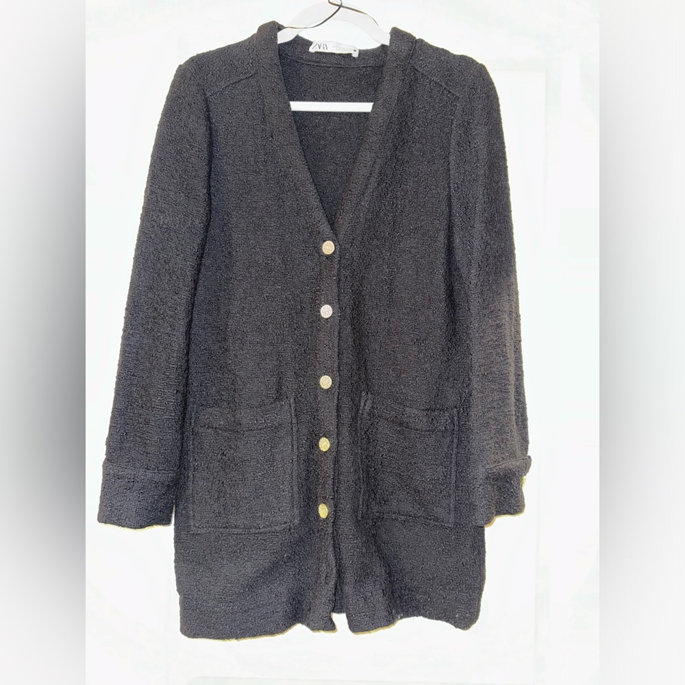 Zara texture weave dress size M